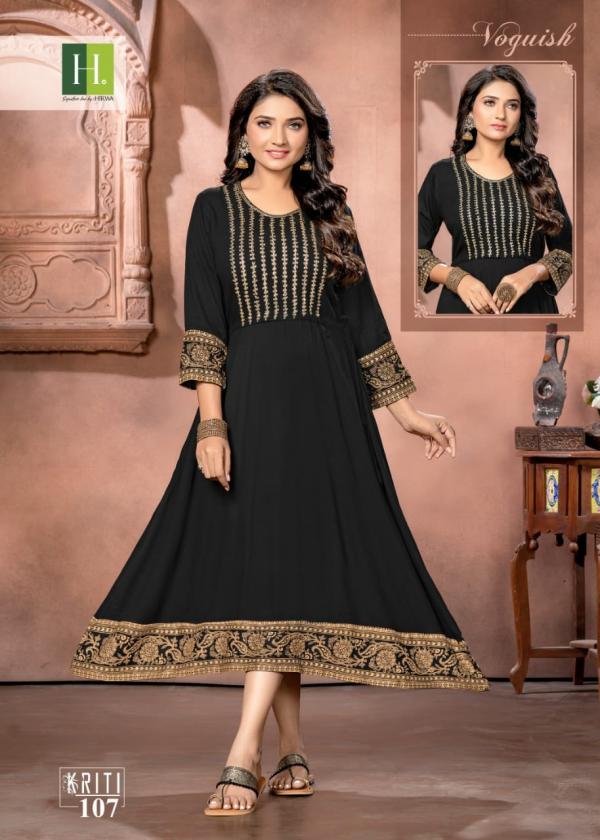 Hirwa Kriti Fancy Wear Designer Plus Size Kurti Collection